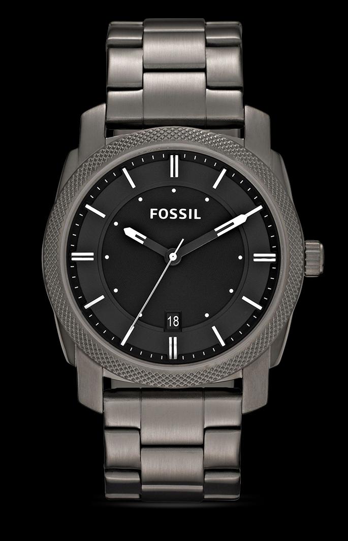 Fossil Gents Watch Machine Smoke Stainless Steel | Air Europa Shop